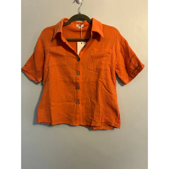 Anniewear NWT Size Small Orange Short Set - Picture 5 of 9